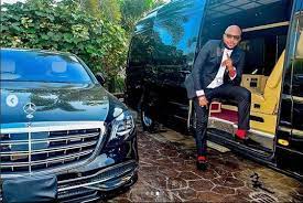 One for his wife and the other for himself. Billionaire E Money Shows Off His Car Garage At His Expensive Mansion Photos