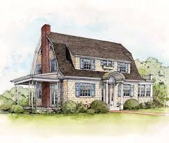 Essentially A New Suburban Style Dutch Colonials Were Recognizable By A Distinctive Gambrel Roof Wh Dutch Colonial Exterior Dutch Colonial Homes House Styles