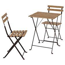 Find the ones that suit your style and space and enjoy outdoor living! Tarno Black Acacia Steel Grey Brown Stained Light Brown Stained Table 2 Chairs Outdoor Ikea