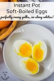 Don't actually boil your eggs. Instant Pot Soft Boiled Eggs Perfectly Runny Yolks No Slimy Whites