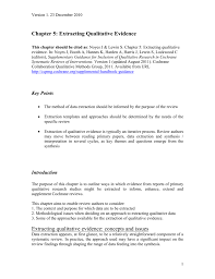 A qualitative study exploring faculty perception and adaptation of social presence in the online classroom kathleen j. Chapter 5 Data Extraction Cochrane Methods Qualitative And