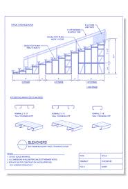 Now draw steps that zigzag away and down from this line. Cad Drawings Of Grandstands And Bleachers Caddetails