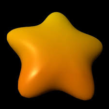 3d Cartoon Star Rounded Model 3d Cartoon Cartoon Model