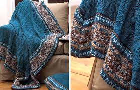 Beautiful projects from easy to advanced make it a simple task to find the one that is right for you. Fair Isle Border Knitted Blanket And Pillow Free Knitting Pattern
