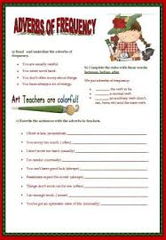 Frequency Adverbs Elementary Worksheet Elementary Worksheets Adverbs Fourth Grade Writing