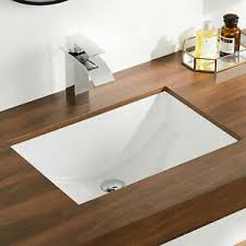Caxton undermount rectangular bathroom sink with overflow and clamp assembly in white caxton has a simple, streamlined design that's caxton has a simple, streamlined design that's as versatile as it is attractive. Porcelain Undermount Bathroom Bathroom Sinks For Sale Ebay