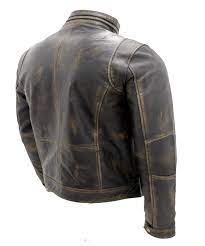 Vintage Black Warm Leather Jacket Mens Leather Jackets On Sale Movies Leather Jackets In Usa Uk Canada Australia Distressed Leather Jacket Leather Jacket Men Stylish Leather Jacket