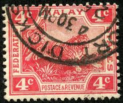 Fine used only one post charge applied on multipule purchases details: Federated Malay States 1906 22 Scott 44 4c Scarlet Die Ii Tiger Stamp Philately Postage Stamps