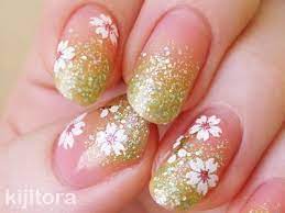 グラデーション キジトラ 桜 ネイル グラデーションネイル ネイルデザイン