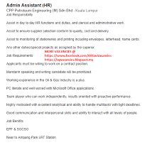 Check spelling or type a new query. Oil Gas Vacancies Admin Assistant Hr Cpp Petroleum Engineering Kuala Lumpur