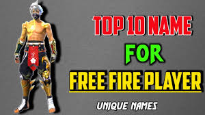 Free fire players are often on the lookout for stylish and unique names to make them stand out (image courtesy: Top 10 Names For Free Fire Top 10 Names For Free Fire Player Best Names For Free Fire Mr Khiladi Youtube