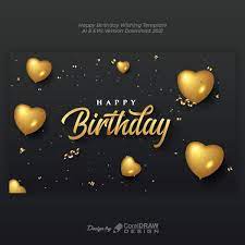 Below you can see some of the signs from september that celebrate birthdays of all ages. Download Best Happy Birthday Wishing Golden Template Eps Trending 2021 Free Download Vector File Coreldrawdesign Coreldraw Design Download Free Cdr Vector Stock Images Tutorials Tips Tricks