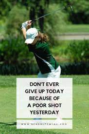 When You First Start Playing Golf Attempt To Play With Golfers That Play For Your Level Which Means You Won T Feel Like Your Th Golf Techniques Golf Tips Golf