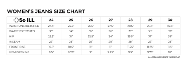 So Ill Holds Womens Denim Size Chart Page 1 Created