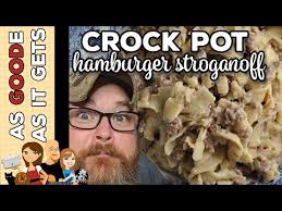 Crock Pot Ground Beef Stroganoff