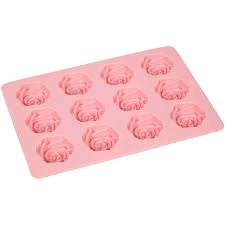 Rose Silicone Candy Mold 12 Cavity Wilton Cake, muffins, cupcakes and so much more! rose silicone candy mold 12 cavity