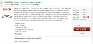 Wiper Blades Sizes 5series Net Forums