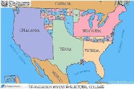 What Meaning Do You Gather From The Political Cartoon Provided That Shows The Map Of The United States Without The Electoral College Study Com