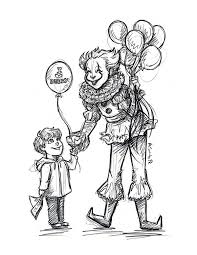 Georgie And A Friendly Clown Sketch Pennywise The Clown Pennywise Clown