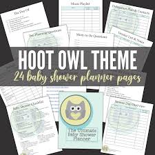 And they don't have to be expensive to be memorable. Owl Themed Baby Shower Planner 3 Boys And A Dog Shop