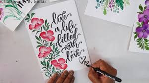 Courtney cerruti demonstrates how to create elegant motifs using watercolor and simple brushstrokes or how to use a stencil to apply watercolor if you feel. Easy Diy Thankyou Card Greeting Card Making Ideas Watercolor Painting Techniques Youtube