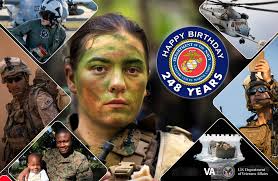 Happy 248th Birthday to the U.S. Marine Corps and all Marine Corps  Veterans! Did you serve in the Marine Corps? Share your dates and units in  the comments below.