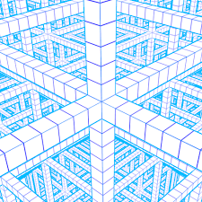 Perspective Drawing 3d Graph Paper 19 Pages Optical Illusions Drawings Illusion Drawings Graph Paper