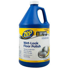 Zep 1 Gal Wet Look Floor Polish Case Of 4 Zuwlff128 The Home Depot Polish Floor High Traffic Flooring Wet Look
