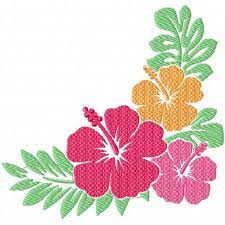 Hibiscus 3 Flower 08 Machine Embroidery Design Flower Machine Embroidery Designs Machine Embroidery Designs Embroidery Flowers