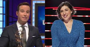 The game involves three contestants providing the questions to trivia answers. Mike Richards And Mayim Bialik Named New Jeopardy Hosts Cbs News