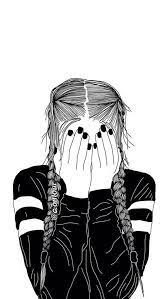 Find the best 4k black wallpaper on getwallpapers. Cute Girl Wallpaper Cartoon Black And White Novocom Top