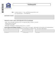 Wann kann die vollmacht zur wohnungsübergabe nützlich sein? Downloads Vermieter Verein E V