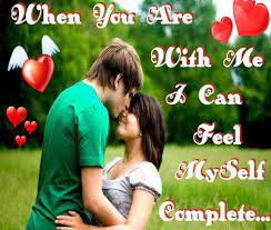 When You Are With Me I Can Feel Myself Complete Relationship Quote Romantic Love Images Love Quotes With Images Love Couple Images
