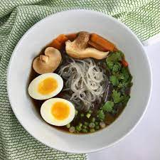 Empty the tastemaker from the noodle pack into the bowl and stir well. Good For You Glass Ramen Noodle Soup Unrefined Junkie Recipe Glass Noodles Recipe Glass Noodles Soup Recipe Healthy Ramen
