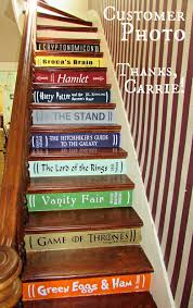 Two Or More Book Stair Decals Lettering For Diy Book Steps Etsy Book Stairs Diy Stairs Foyer Decorating