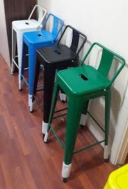 Tolix Bar Taburesi Sirtli Bar Tabureleri Tabure Sandalye