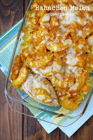 Uberbackene Hahnchen Melba Mit Bandnudeln Hahnchen Uberbacken Rezepte Bandnudeln Rezept