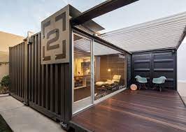 Apr 18, 2020 · cargo container offices can be installed anywhere regardless of the terrain. Modern And Cool Shipping Container Guest House 10 Decomagz Container House Design Shipping Container Architecture Container Architecture