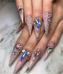 36 Gorgeous Trend Stiletto Nails In 2019 Rhinestone Nails Stylish Nails Stylish Nails Art