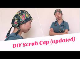 And even for beginners, we can do. Diy Scrub Cap W Printable Pattern Youtube