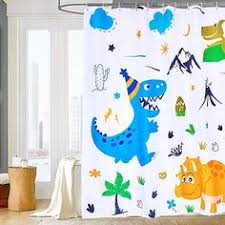 Anchor heart pink stripes nautical monogram logo bath set. 51 Dinosaur Bathroom Decor Ideas Dinosaur Bathroom Decor Shower Curtain