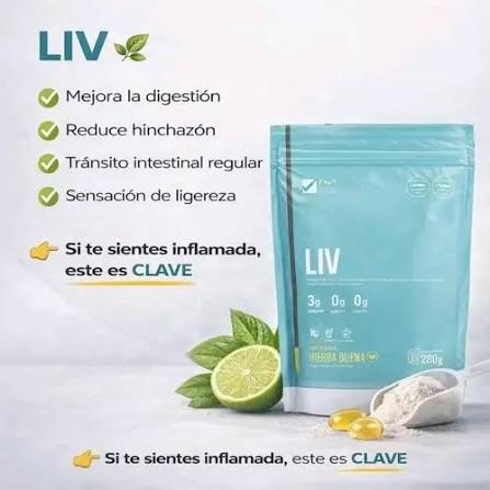 Liv Fwp Con Fibra Y Probióticos Sabor Manzana + Tomatodo | Cuotas sin interés