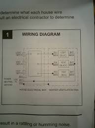 Refer to wiring diagram for terminal identification. Wiring Bathroom Exhaust Fan With Heater Home Improvement Stack Exchange