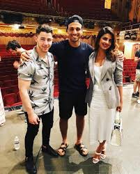 Priyanka chopra is a superstar. Priyanka Chopra And Nick Jonas Pose With A Friend Post Watching A Play In New York Pinkvilla