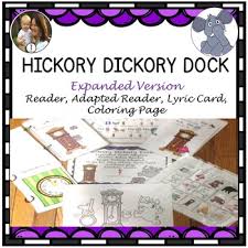 Make a clock from a paper plate and combine it hickory dickory dock, the mouse ran up the clock, the clock struck 8, the mouse ran down, hickory dickory dock. even though it does not rhyme like. Hickory Dickory Dock Coloring Page Worksheets Teaching Resources Tpt
