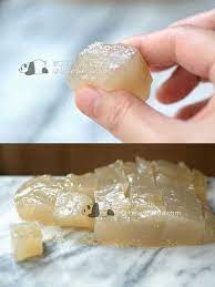 古代貴族點心 蕨餅 超詳細步驟 成功率高3 種澱粉大比拼how to make warabi mochi with 3 different kind of starch 肥丁手工坊 raw cane
