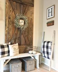 45 Charming Farmhouse Wall Decor Ideas To Add Some Rustic Flair To Your Blank Walls Farmhouse Interior Design Entryway Decor Small Farmhouse Wall Decor