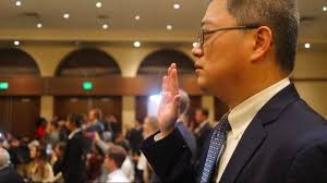 Last Tuesday, I attended a swearing-in ceremony in downtown San Diego to  take the attorney's oath and become a California attorney. I was thrilled  to have my wife and children witness this