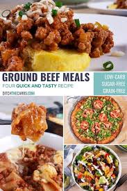 A little ground beef goes a long way. Cook Once Serve 4 Times Low Carb Ground Beef Meal Prep Video