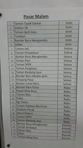Ini adalah senarai yang dikongsikan oleh twtshah_alam. Fadzioriq S Media Gallery Senarai Pasar Pagi Dan Pasar Malam Sekitar Ipoh